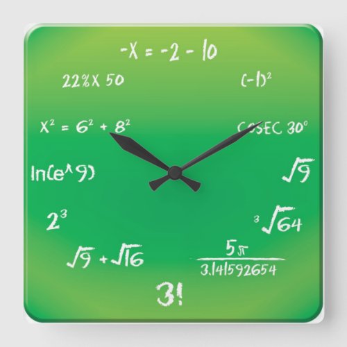 Wall Clock _ Maths Pop Quiz Clock