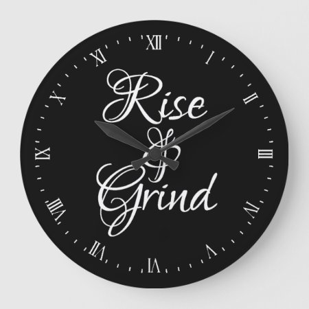 Wall Clock - Rise & Grind