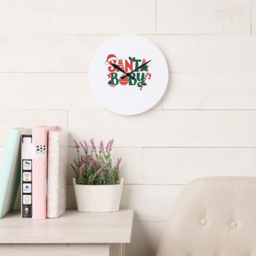 Wall Clock _ Santa Baby