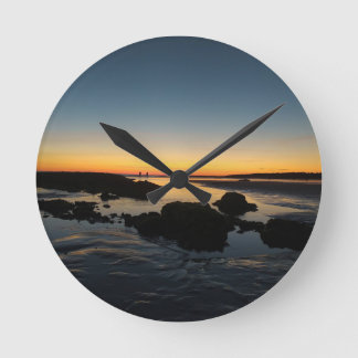 Wall clock, Sunset pattern Round Clock