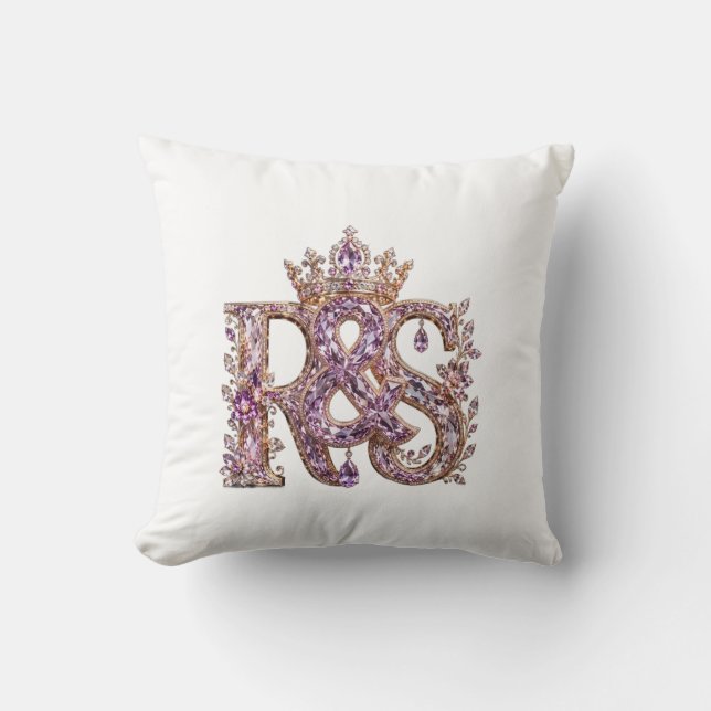 Wall Clock Throw Pillow (Front)