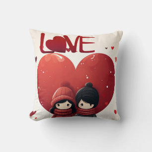 Wall Clock Throw Pillow