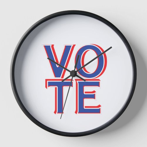 Wall Clock Vote Political Campaign Merchandise 
