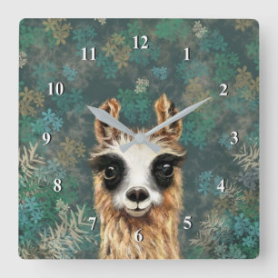 Wall Clock with Alpaca