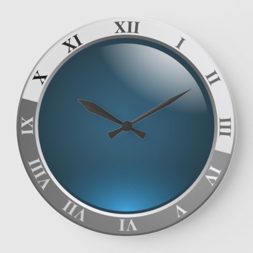 Wall Clock with blue face dial gift