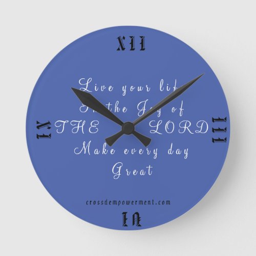 Wall clock with CHRISTIAN Message