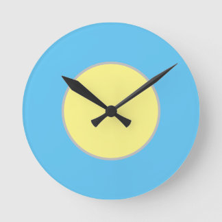 Wall clock with colorful design