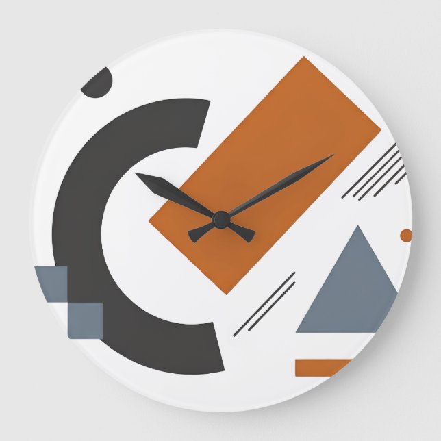 Wall Clock with creative geometric design (Front)