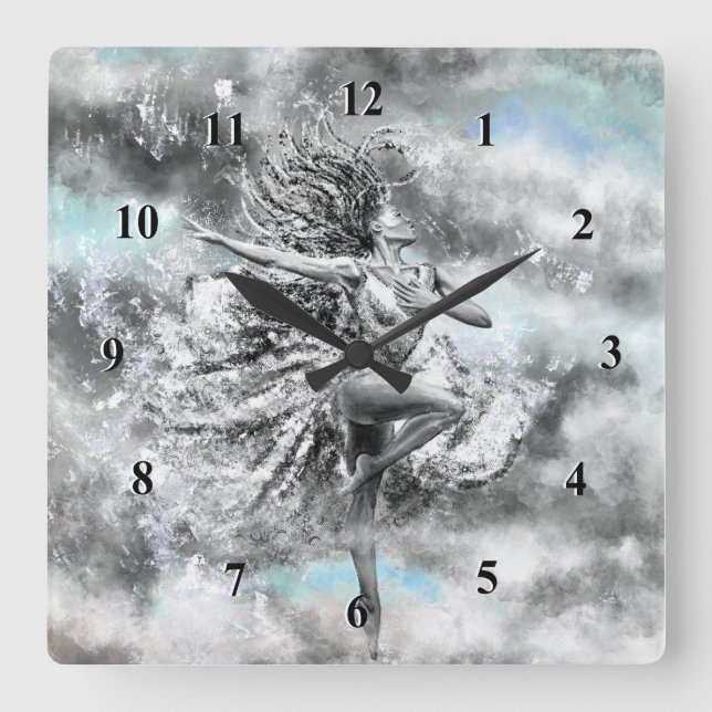 Wall Clock with Dancing Lady (Front)