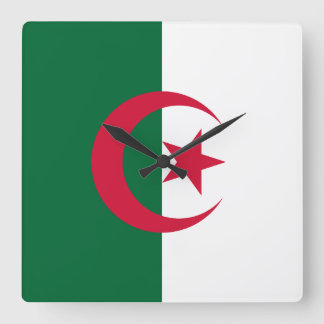Wall Clock with Flag of Algeria
