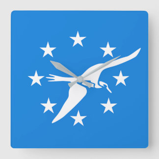 Wall Clock with Flag of Corpus Christi City, USA