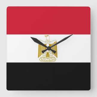 Wall Clock with Flag of Egypt