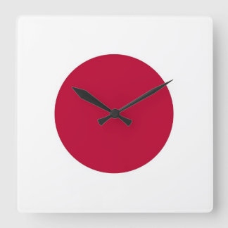 Wall Clock with Flag of Japan