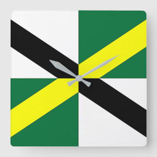 Wall Clock with Flag of Monterey, USA