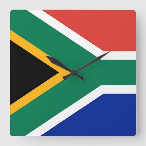 Wall Clock with Flag of South Africa