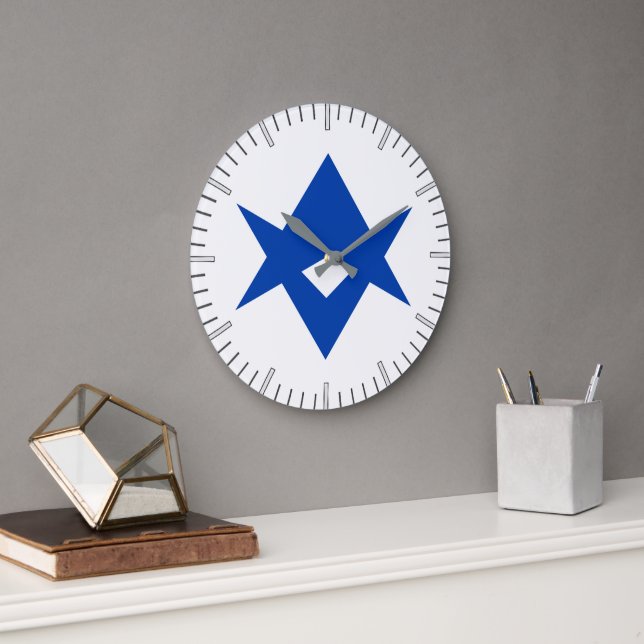 Wall Clock with flag of Toyota City, Japan (Office)