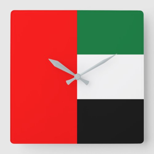 Wall Clock with Flag of United Arab Emirates