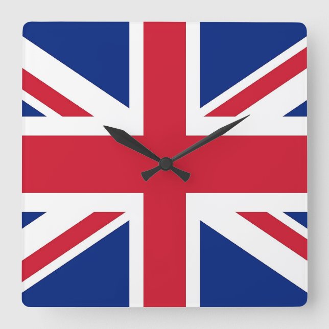 Wall Clock with Flag of United Kingdom (Front)