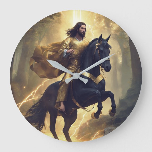 Wall Clock with Horse Image (Front)
