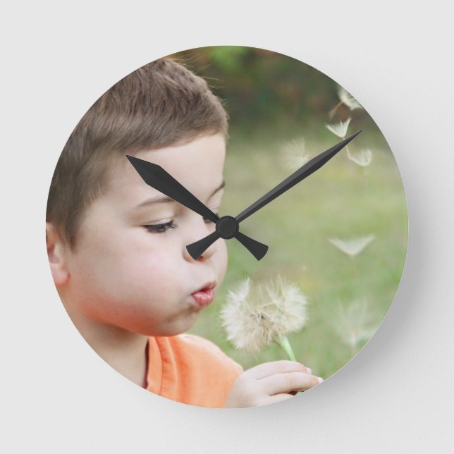 wall clock with your own photo (Front)