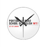 PORTOBELLO ROAD SCHOOL OF ENGLISH  Wall Clocks