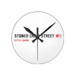stoned crow Street  Wall Clocks