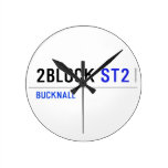 2Block  Wall Clocks