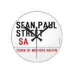 Sean paul STREET   Wall Clocks