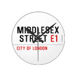 MIDDLESEX  STREET  Wall Clocks