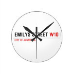 Emilys Street  Wall Clocks