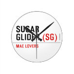 sugar glider  Wall Clocks