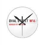 Oval Street  Wall Clocks