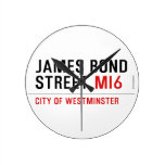 JAMES BOND STREET  Wall Clocks
