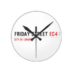 Friday street  Wall Clocks