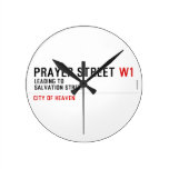 Prayer street  Wall Clocks