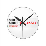 shibusen street  Wall Clocks
