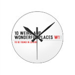 10 Weird and wonderful places  Wall Clocks