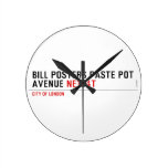 Bill posters paste pot  Avenue  Wall Clocks