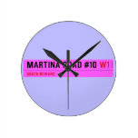 Martina Road #10  Wall Clocks