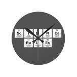 science
 rules  Wall Clocks