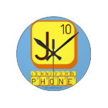 J
 JENNIFER'S
 PHONE  Wall Clocks