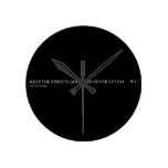 keep the streets gold and never let go       Wall Clocks