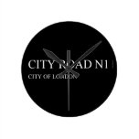 city road  Wall Clocks