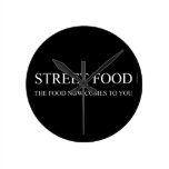 Street food  Wall Clocks