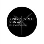 LONDON STREET SIGN  Wall Clocks