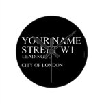 Your Name Street  Wall Clocks