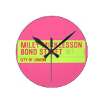 miley micklesson bond street  Wall Clocks