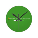 Keep calm im in love with niniza  Wall Clocks