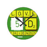 Love
 5D
 Friends  Wall Clocks