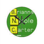 Brianna
 Nicole
 Carter  Wall Clocks